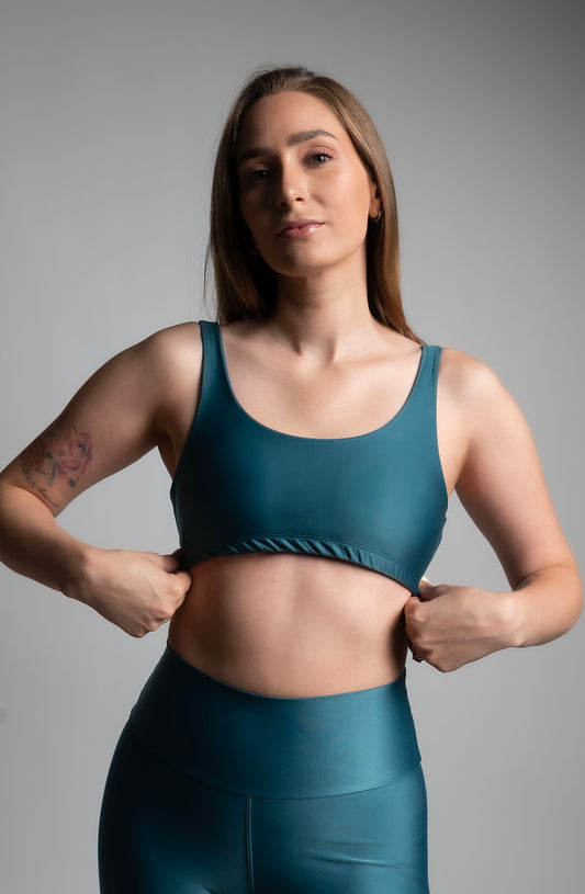 Top Corto Esmeralda Bloom