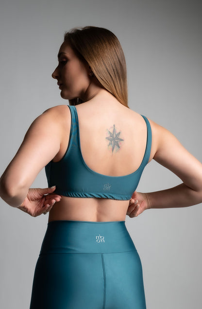 Top Corto Esmeralda Bloom